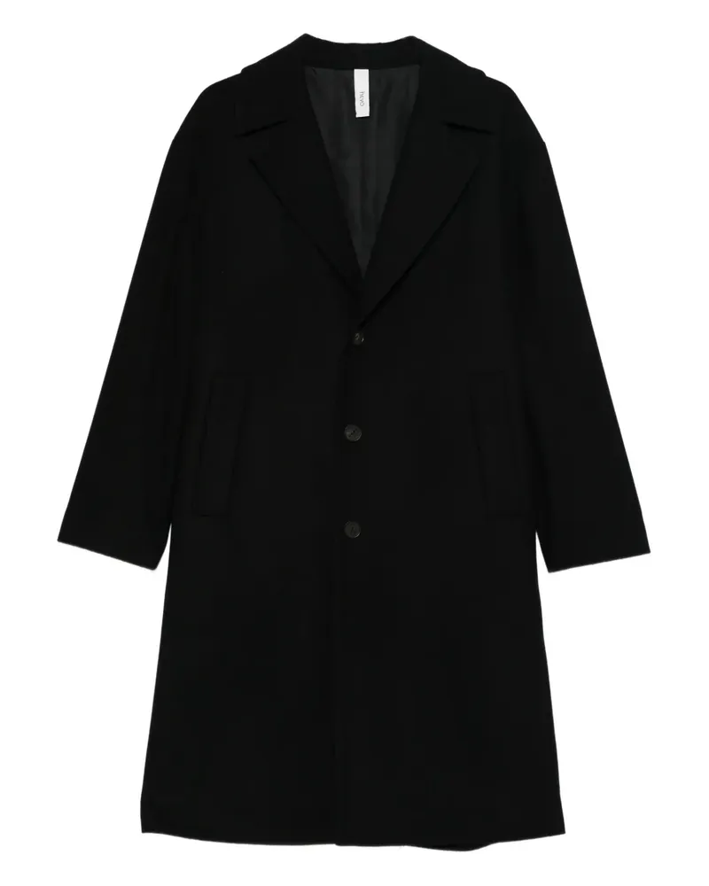 Hevò Ostuni Mantel mit Knöpfen - Schwarz Schwarz