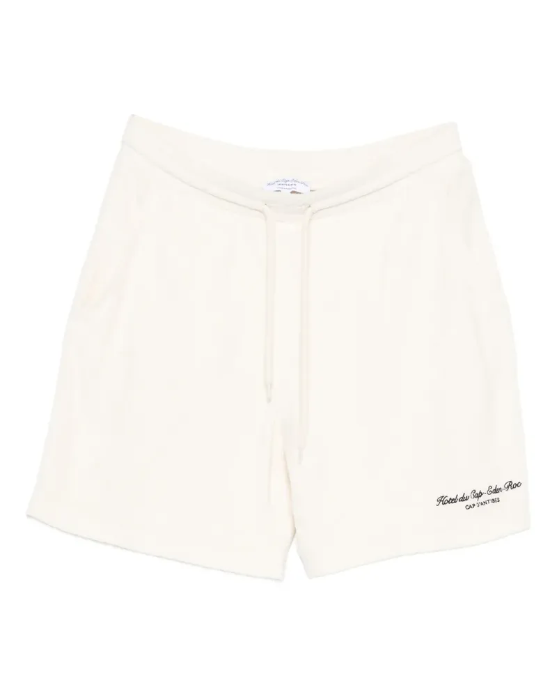 SPORTY & RICH x Hotel du Cap Eden Roc Eden Script Minishorts mit Stickerei - Nude Nude