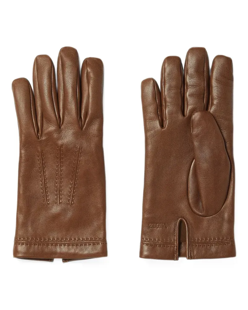 Ermenegildo Zegna Handschuhe aus Leder - Braun Braun