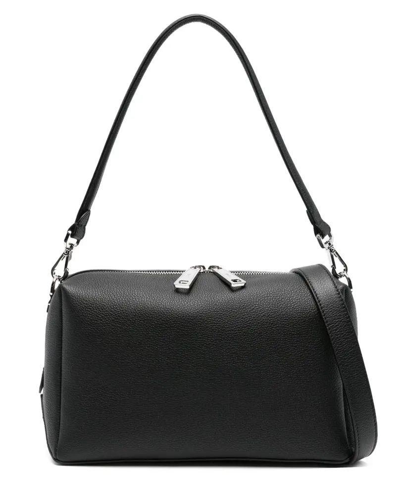 Fendi Mittelgroße Lui Schultertasche mit Logo-Schild - Schwarz Schwarz