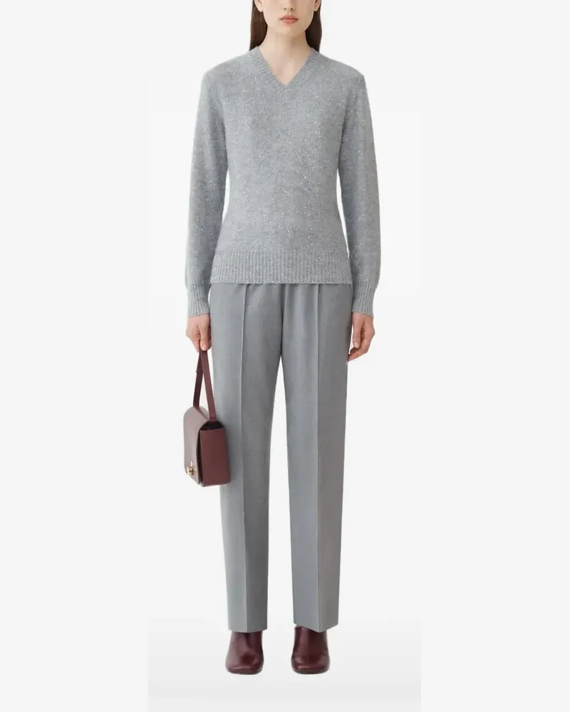 Fabiana Filippi v-neck embellished sweater - Rot Rot