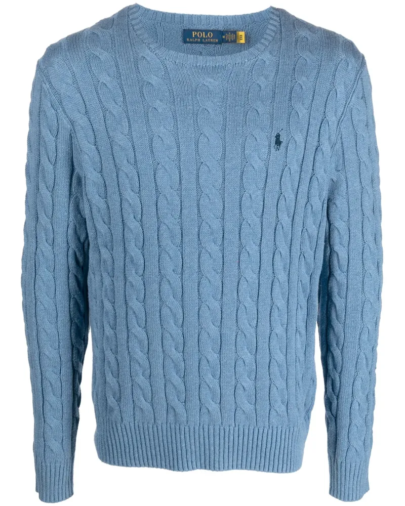 Ralph Lauren Pullover mit Zopfmuster - Blau Blau