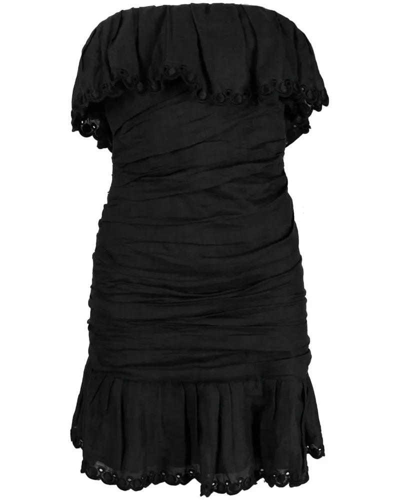 Isabel Marant Schulterfreies Oxani Minikleid - Schwarz Schwarz