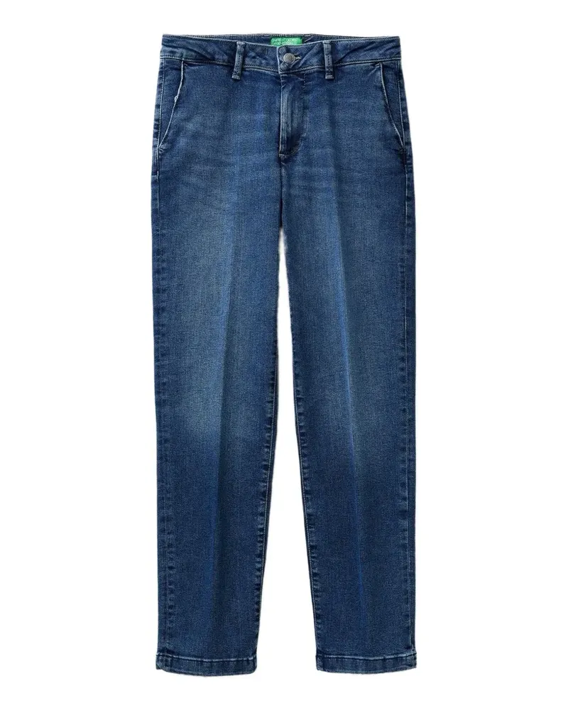 Benetton faded straight-leg jeans - Blau Blau