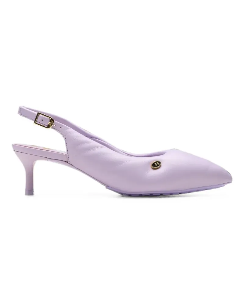 Clarks x Martine Rose Cur Sling 1 leather slingback heeled pumps - Violett Violett