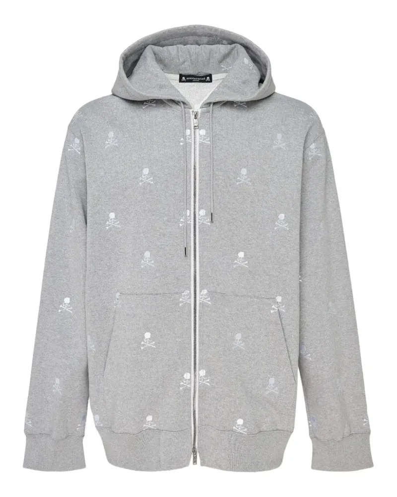 Mastermind Japan Kapuzenjacke mit Totenkopf-Print - Grau Grau