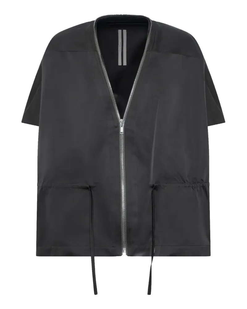 Rick Owens asymmetrical zip-up jacket - Schwarz Schwarz