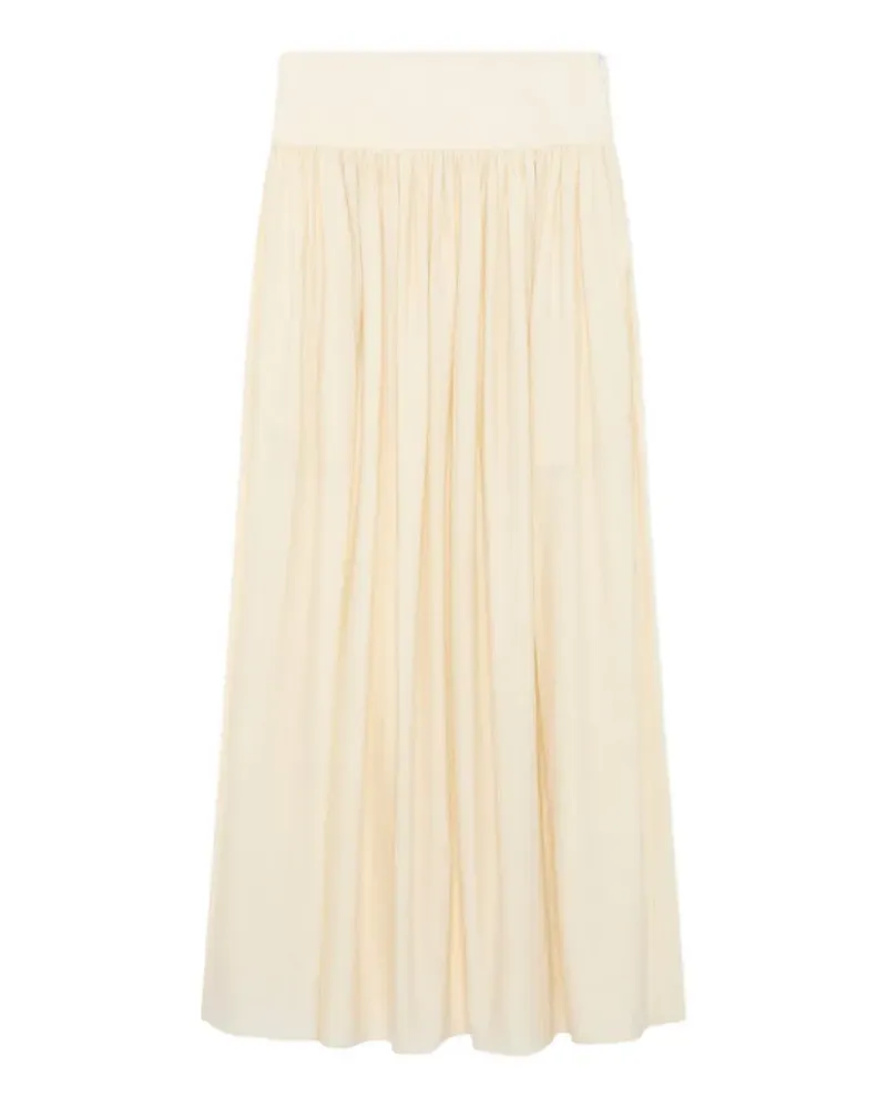 LARDINI crinkled peplum-style skirt - Nude Nude