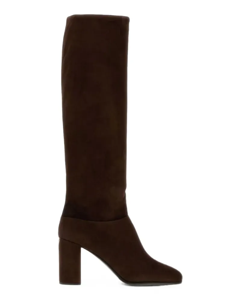 Prada Kniehohe Stiefel aus Wildleder - Braun Braun