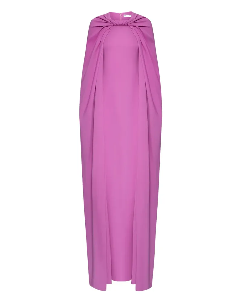 Oscar de la Renta Georgette-Kaftankleid - Rosa Rosa