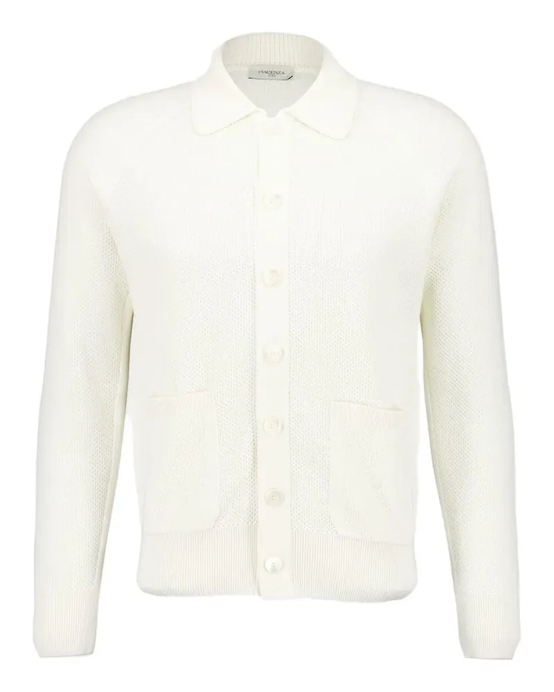 Piacenza Cashmere Geknöpfter Cardigan - Weiß Weiß