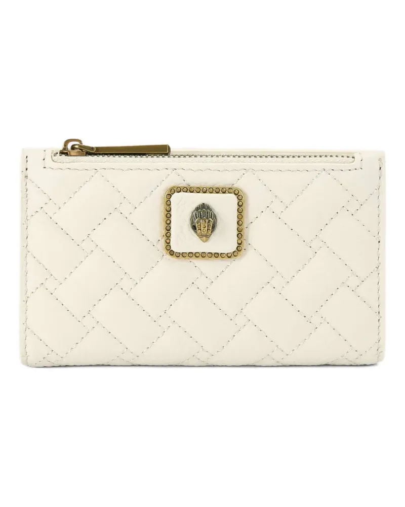 Kurt Geiger Pimlico quilted eagle-head-embellished bifold wallet - Nude Nude