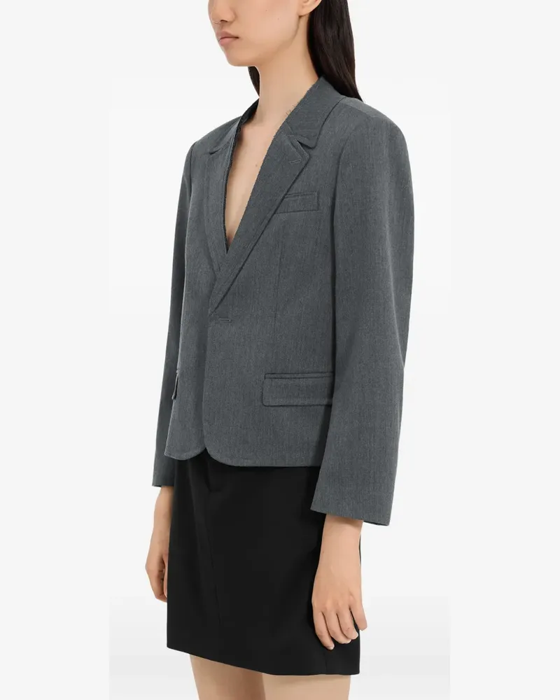 Maison Margiela Jacke mit fallendem Revers - Grau Grau