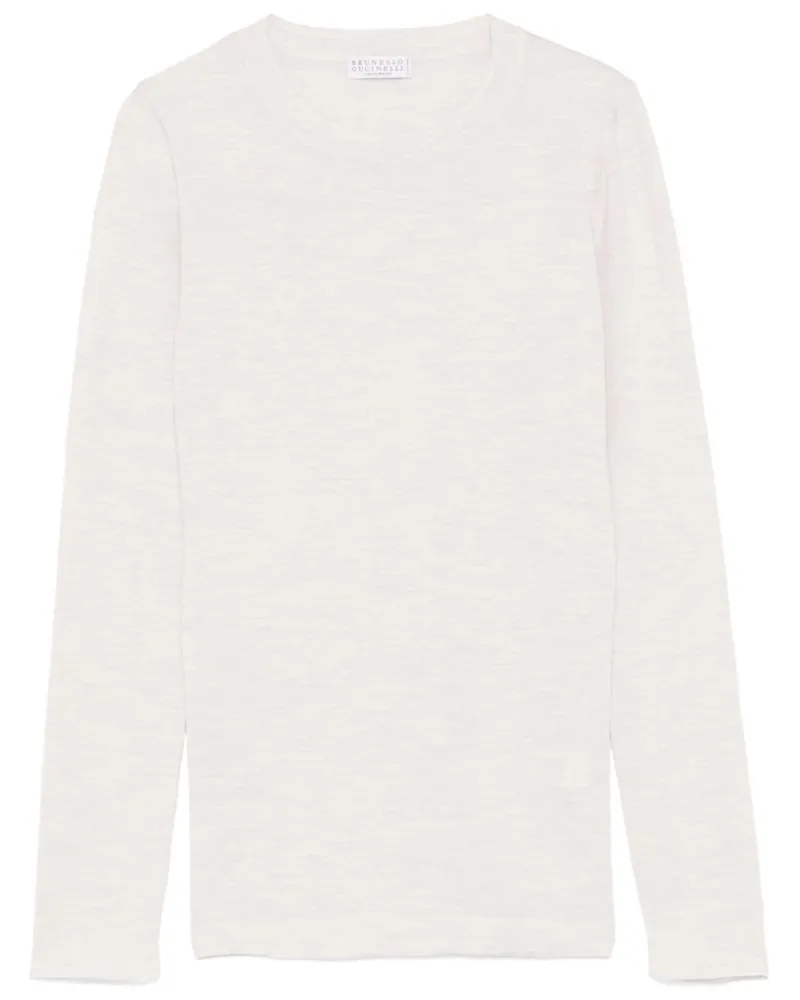Brunello Cucinelli Pullover mit meliertem Effekt - Nude Nude