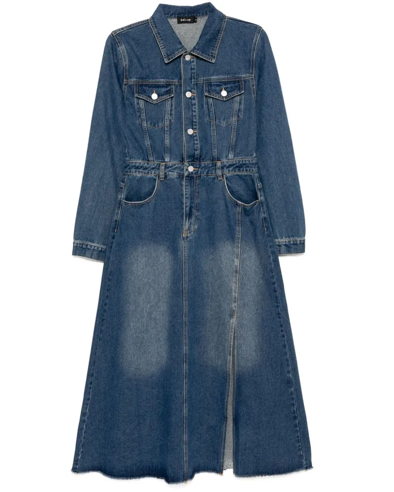 Tout a Coup Kleid aus Denim - Blau Blau