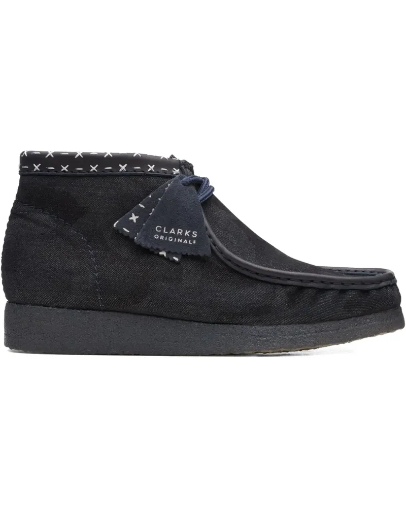 Clarks Wallabee Schnürstiefel - Blau Blau