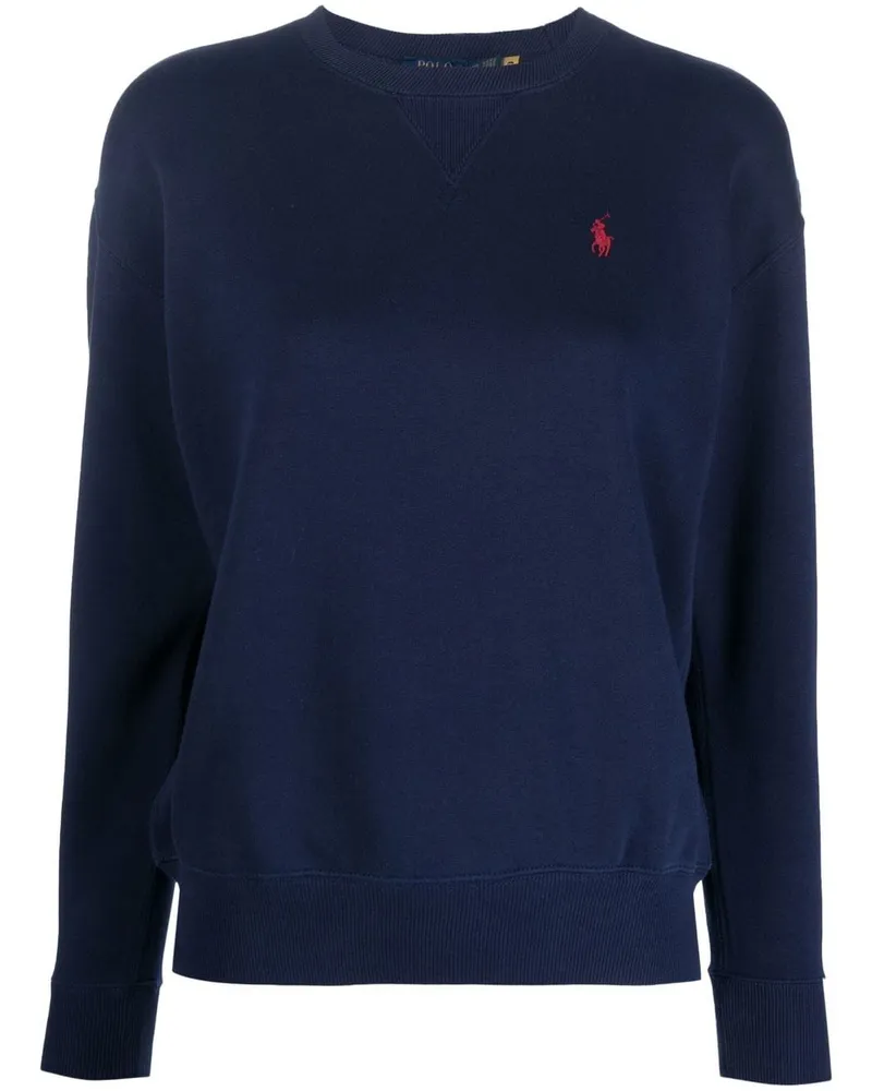 Ralph Lauren Sweatshirt mit Polo Pony-Stickerei - Blau Blau