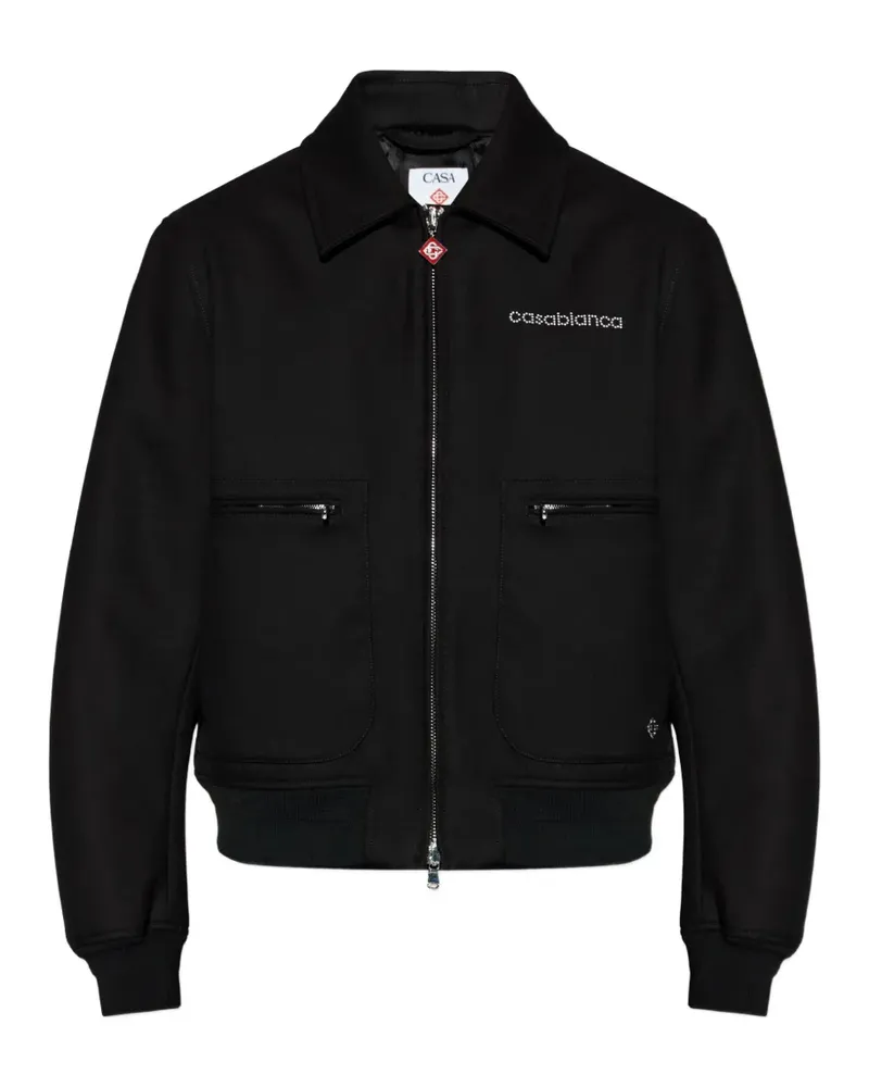 Casablanca Paris zip pocket jacket - Schwarz Schwarz