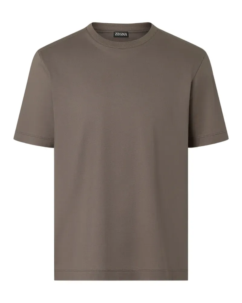 Ermenegildo Zegna T-Shirt aus Piqué - Grau Grau