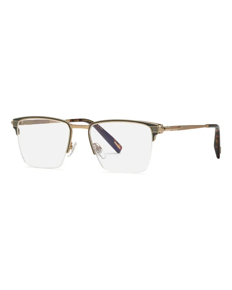Chopard Sonnenbrille mit Brauensteg - Gold Gold