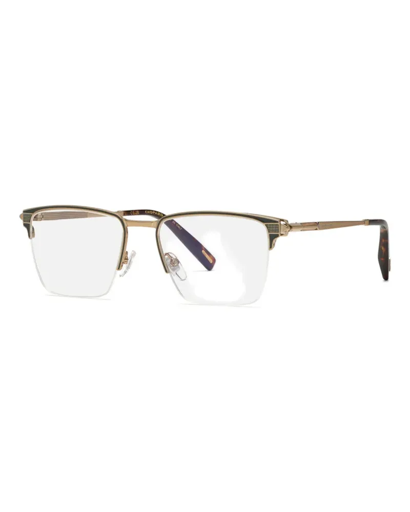 Chopard browline-frame glasses - Gold Gold