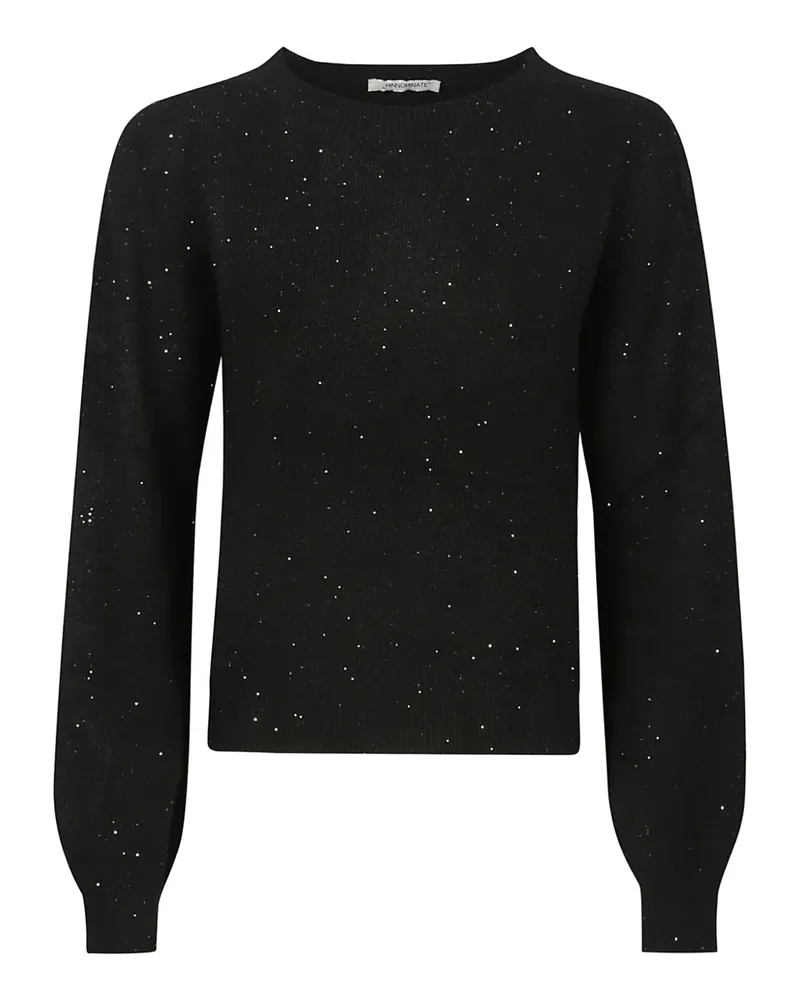 HINNOMINATE Pullover mit Pailletten - Schwarz Schwarz