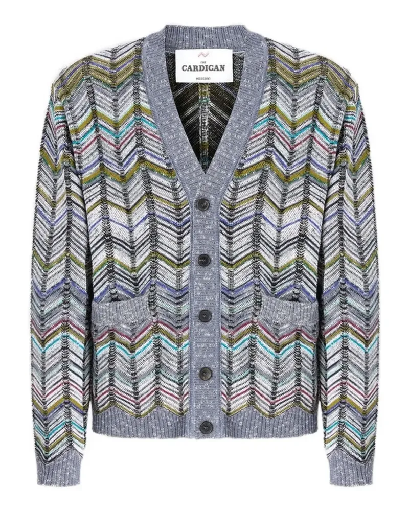 Missoni Cardigan mit Zickzackmuster - Grau Grau