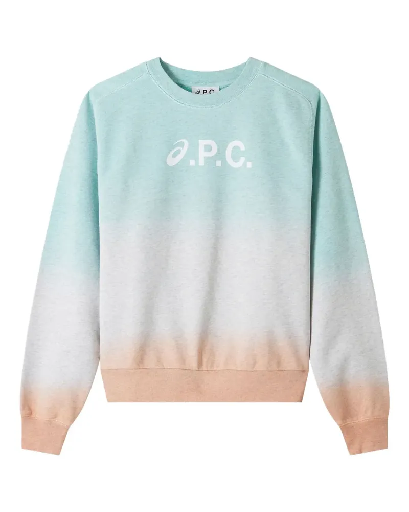 A.P.C. Sweatshirt mit Farbverlauf - Grün Grün