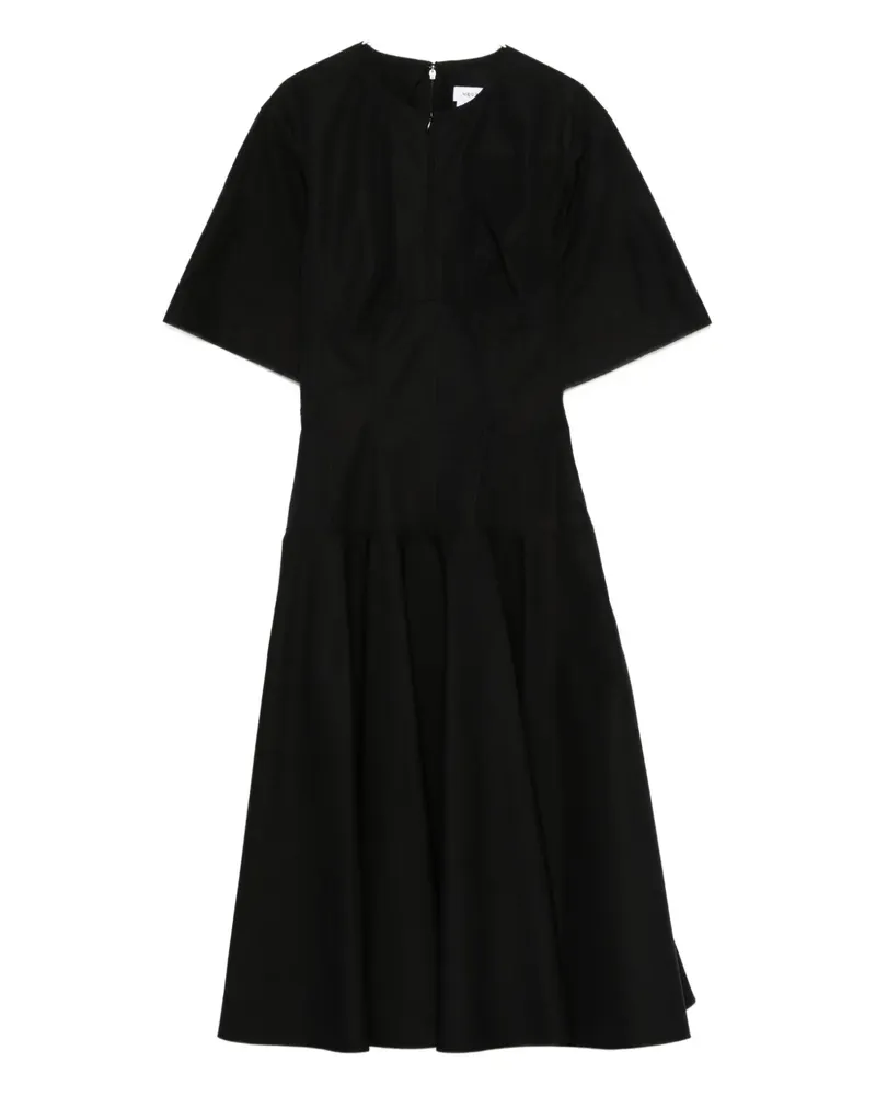 Alexander McQueen Ausgestelltes Midikleid - Schwarz Schwarz