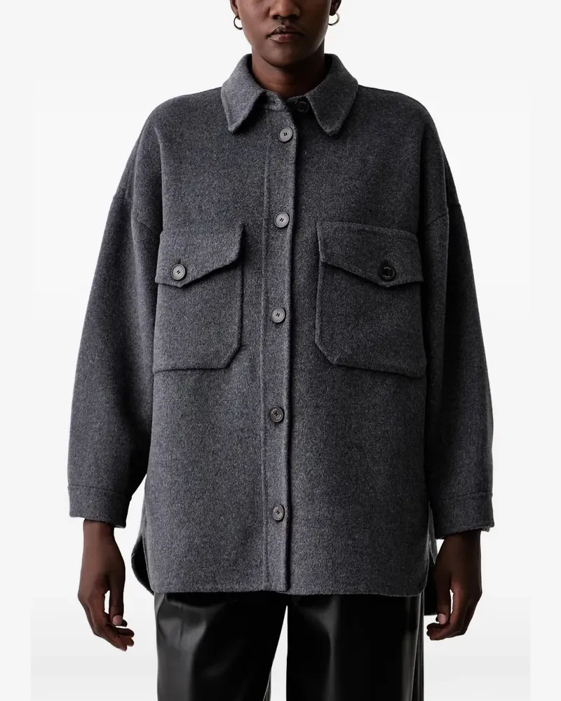 VICOLO button-up chest-pocket jacket - Grau Grau