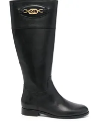 Ralph Lauren Kniehohe Stiefel Schwarz