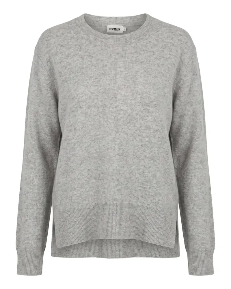 Not Shy fine-knit cashmere sweater - Grau Grau