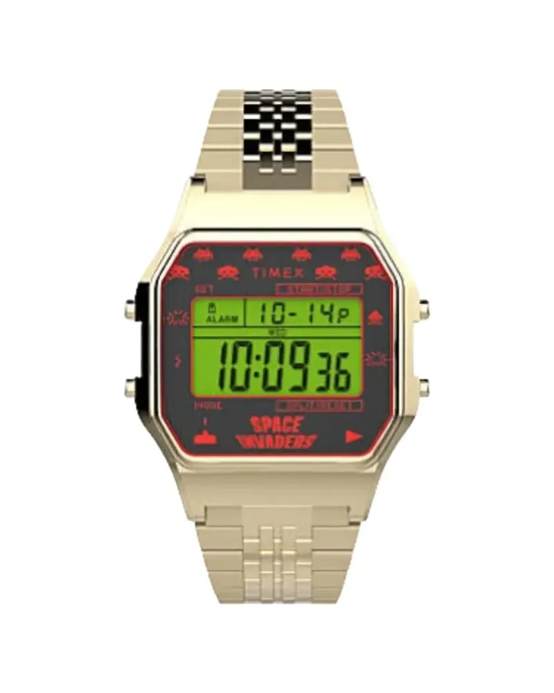 Timex x Space Invaders T80 34mm - Schwarz Schwarz