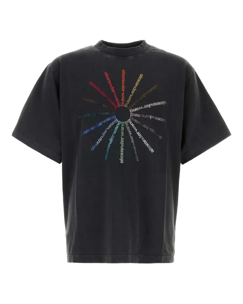 Alexander Wang Klassisches T-Shirt - Schwarz Schwarz
