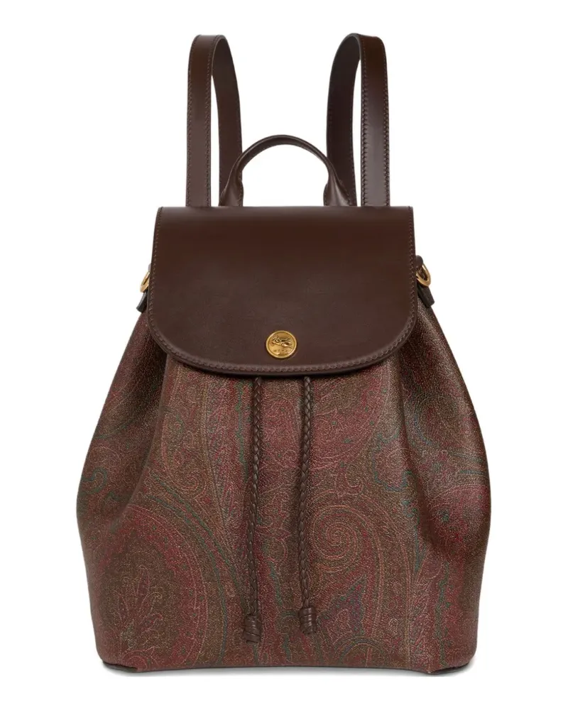 Etro medium Arnica paisley backpack - Braun Braun