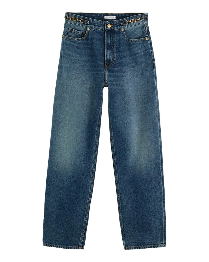Tommy Hilfiger Jackie chain-link straight-leg jeans - Blau Blau