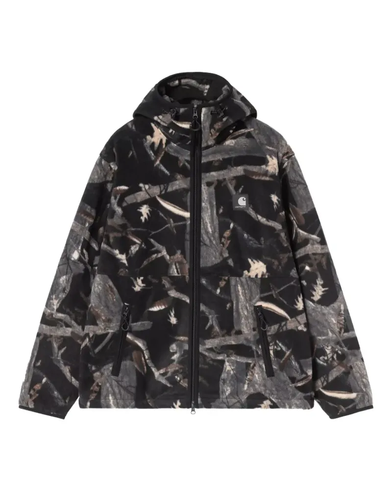 Carhartt WIP Blevin Liner camouflage-print hooded jacket - Schwarz Schwarz