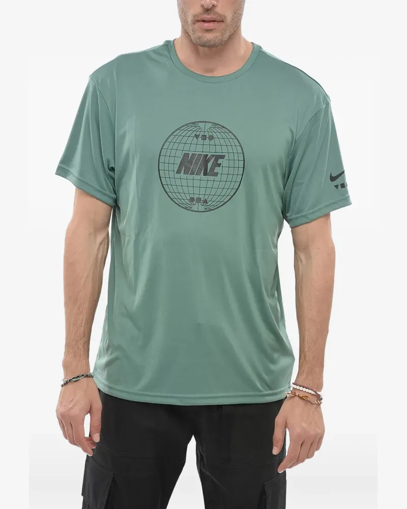 Nike Dri-FIT T-Shirt mit Logo-Print - Grün Grün