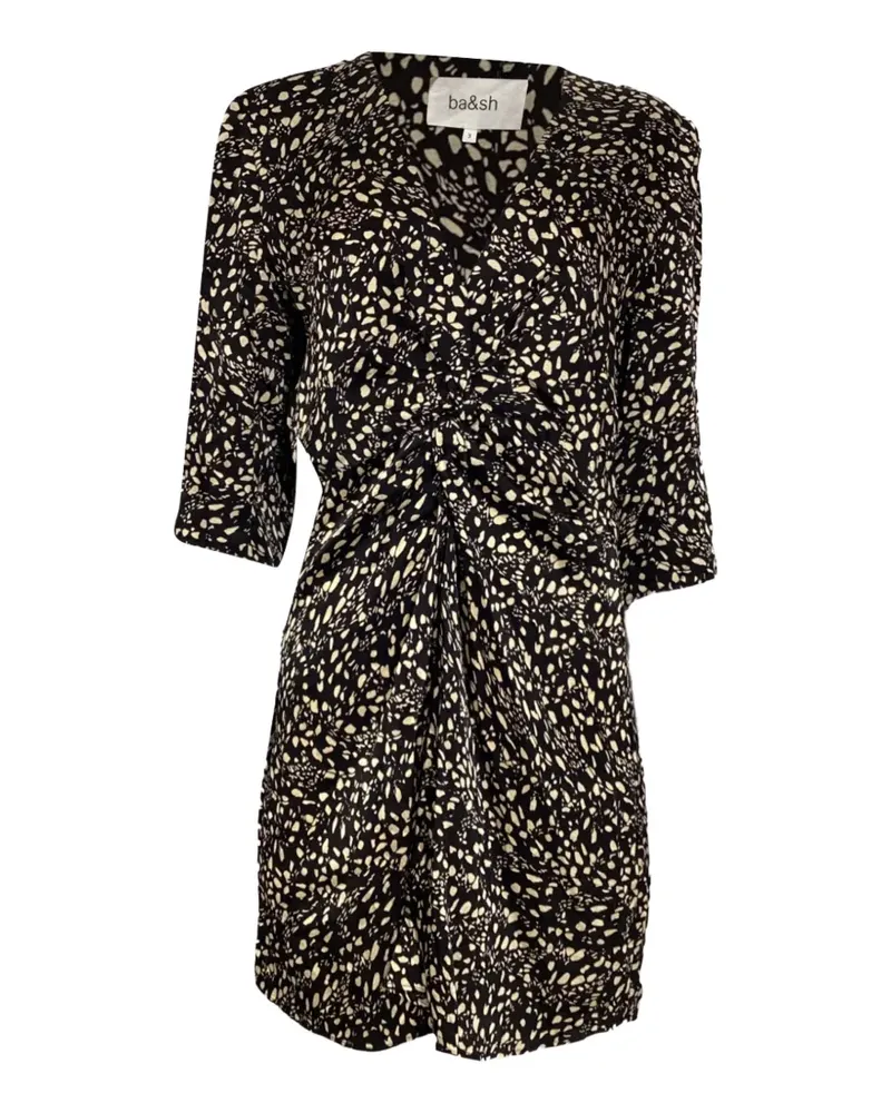 ba&sh Erika Kleid mit Print - Schwarz Schwarz