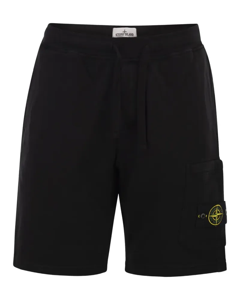 Stone Island cargo-pockets bermuda shorts - Schwarz Schwarz