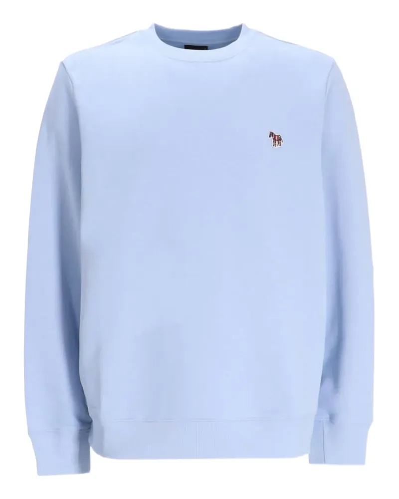 Paul Smith zebra-detail crew-neck sweatshirt - Blau Blau
