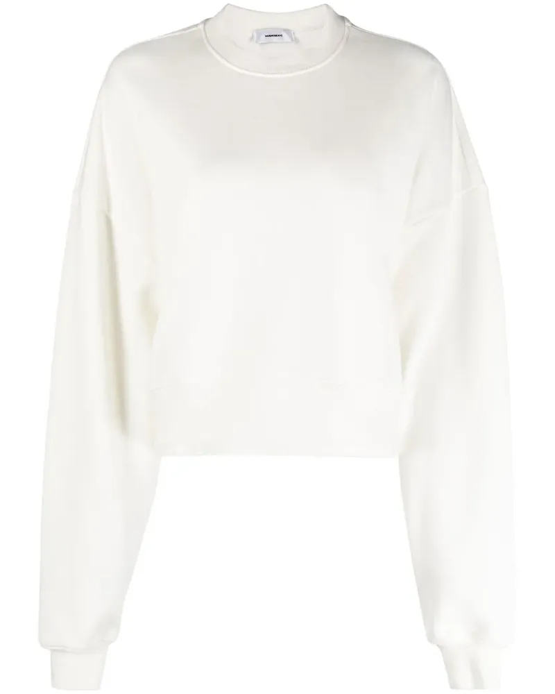 WARDROBE.NYC Sweatshirt mit rundem Ausschnitt - Weiß Weiß