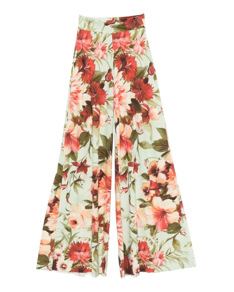 Chiara Boni floral trousers - Grün Grün