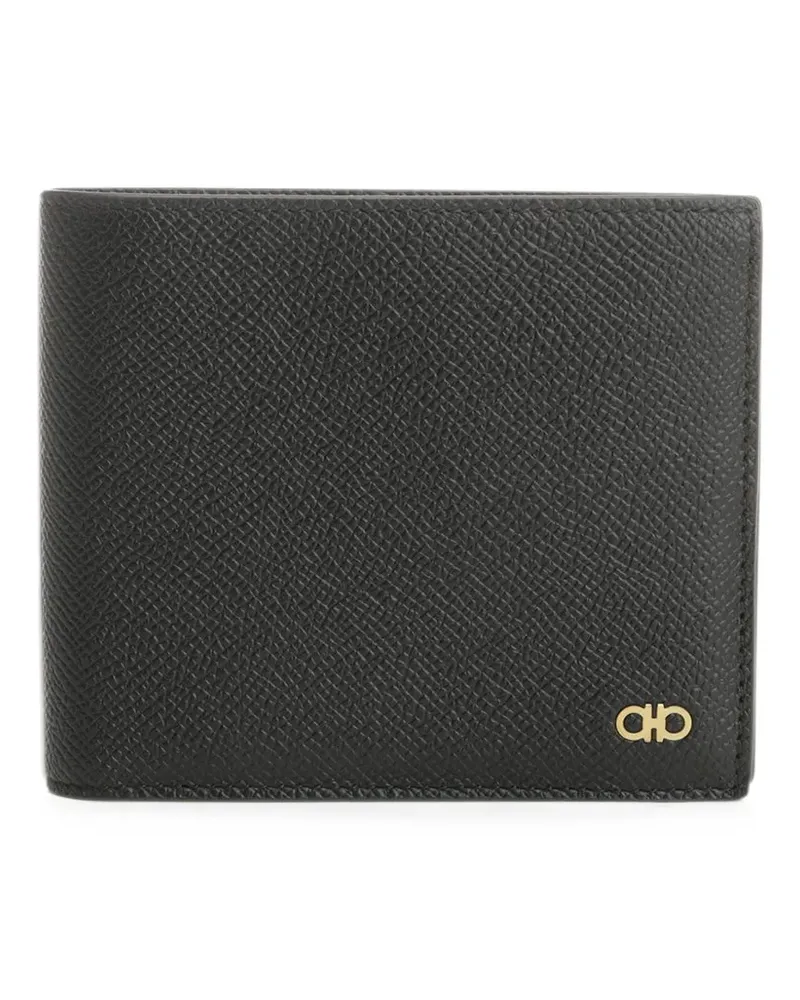 Ferragamo Portemonnaie mit Gancini-Detail - Schwarz Schwarz