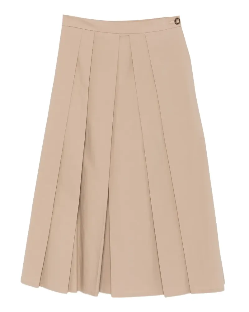 Emporio Armani pleated midi skirt - Nude Nude
