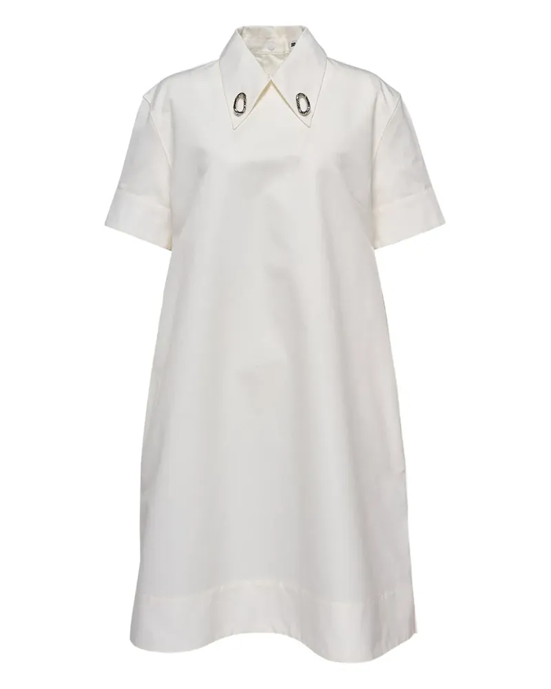 Jil Sander Kleid mit kurzen Ärmeln - Nude Nude