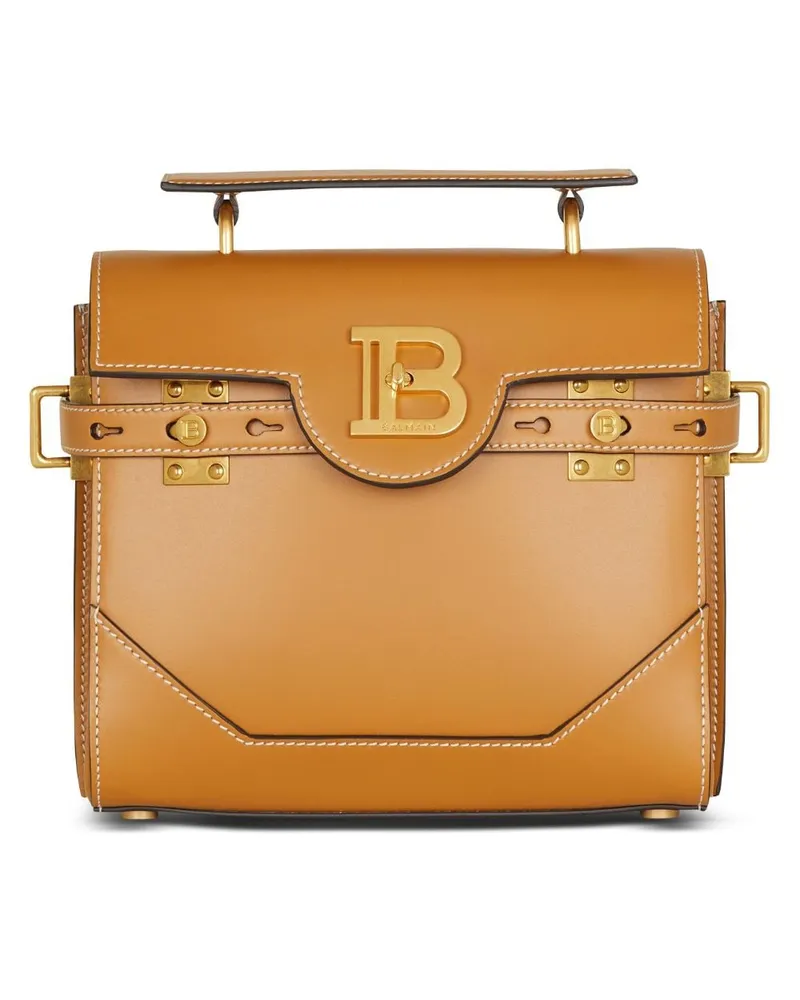 Balmain B-Buzz Handtasche 23cm - Braun Braun