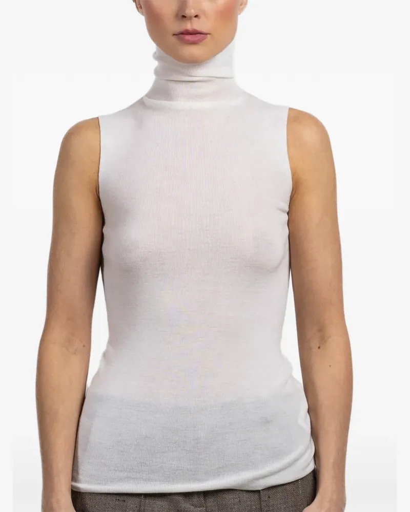 Dorothee Schumacher sleeveless turtle-neck top - Weiß Weiß