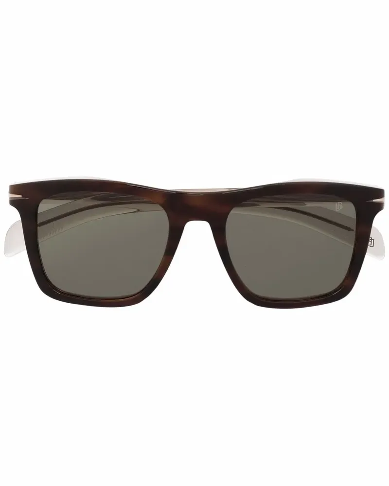 EYEWEAR by DAVID BECKHAM Sonnenbrille mit eckigem Gestell - Braun Braun