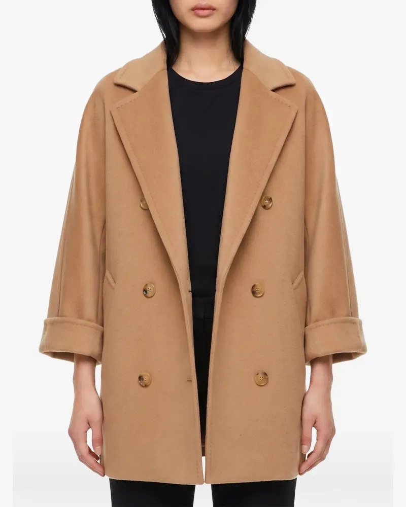 Max Mara Rebus double-breasted coat - Nude Nude